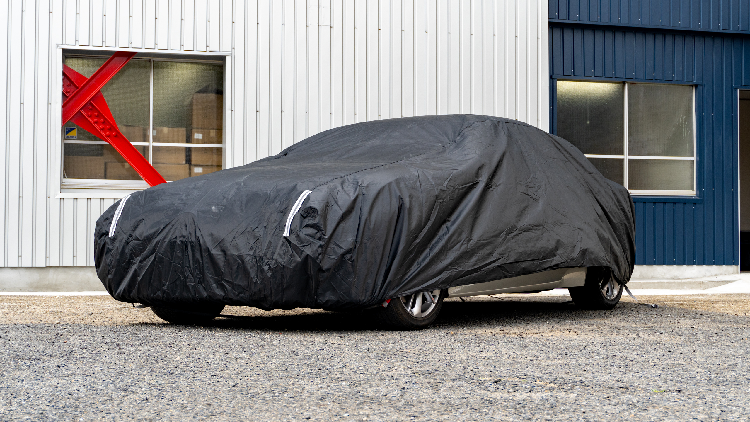Amazon | JASPA 裏起毛ブラックボディカバー(適合車長:3.50m~4.10m